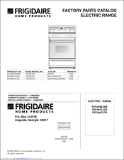 Frigidaire FEF354BJWA Factory Parts Catalog