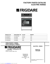 Frigidaire FEF355BFWC Factory Parts Catalog