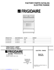 Frigidaire FEF366CG Factory Parts Catalog