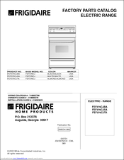 Frigidaire FEF376CJTA Factory Parts Catalog