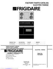 Frigidaire FEF455WF Factory Parts Catalog
