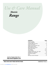 Frigidaire FEF455WFBE Use & Care Manual
