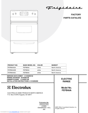 Frigidaire FEFB65A Factory Parts Catalog
