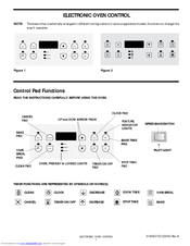 Frigidaire FEFB68CJSA Control Manual
