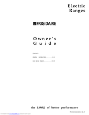 Frigidaire FEFB68CJSA Owner's Manual