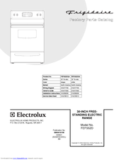 Frigidaire FEFS52D Factory Parts Catalog