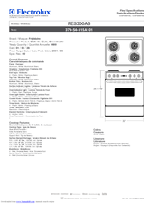 Frigidaire FES300A Specifications