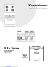 Frigidaire FES300EB - on 30 Inch Slide-In Electric Range Factory Parts Catalog