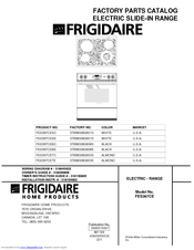 Frigidaire FES367CETC Factory Parts Catalog