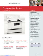 Frigidaire FFEF4015L Specifications