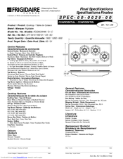 Frigidaire FGC36C4HWD Specifications