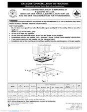 Frigidaire FGC6X9XGTA Installation Instructions Manual
