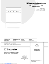 Frigidaire FGF303B Factory Parts Catalog