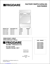 Frigidaire FGF311PHSA Factory Parts Catalog