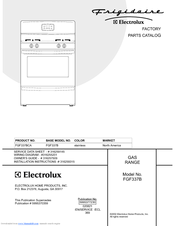 Frigidaire FGF337B Factory Parts Catalog