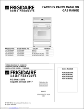 Frigidaire FGF353BAWK Factory Parts Catalog