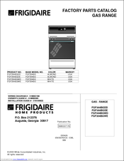 Frigidaire FGF354BGDE Factory Parts Catalog