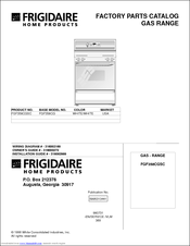 Frigidaire FGF358CGSC Factory Parts Catalog