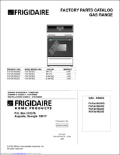 Frigidaire FGF367BGDD Factory Parts Catalog