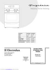 Frigidaire FGF375e Factory Parts Catalog