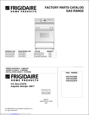 Frigidaire FGF376CETP Factory Parts Catalog