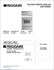 Frigidaire FGF379WESP Factory Parts Catalog