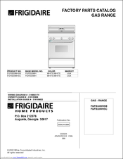 Frigidaire FGFB33WHSB Factory Parts Catalog