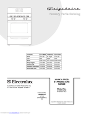 Frigidaire FGFB75D Factory Parts Catalog