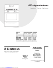 Frigidaire FGFB75DSB Factory Parts Catalog