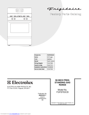 Frigidaire FGFB75DCB Factory Parts Catalog