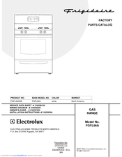 Frigidaire FGFL66A Factory Parts Catalog