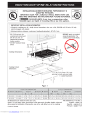 Frigidaire FGIC3067MB Installation Instructions Manual