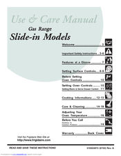 Frigidaire FGS365E Use & Care Manual