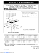 Frigidaire Gallery GLEC30S9E Installation Instructions Manual