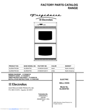 Frigidaire GLEB30T8C Factory Parts Catalog