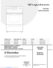 Frigidaire GLEF376A Factory Parts Catalog