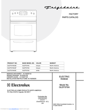 Frigidaire GLEFS76A Factory Parts Catalog