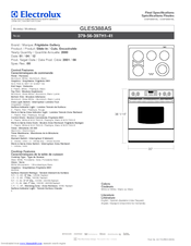Frigidaire GLES388A Specifications