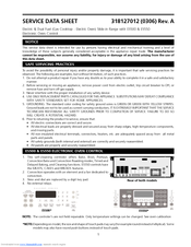 Frigidaire GLES388DSB Service Data Sheet