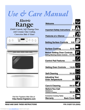Frigidaire PLEF398CCB Use & Care Manual