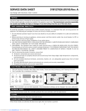 Frigidaire PLGF659GC - 36 Inch Pro Style Gas Range Service Data Sheet