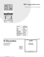 Frigidaire PLGS389E Factory Parts Catalog