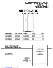 Frigidaire FRS24WNG Factory Parts Catalog