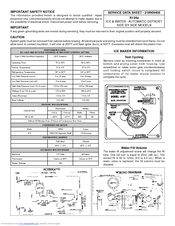 Frigidaire FRS26ZXHW2 Service Data Sheet