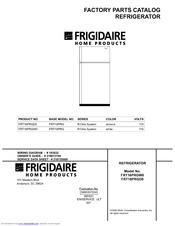 Frigidaire FRT16PRGD0 Factory Parts Catalog