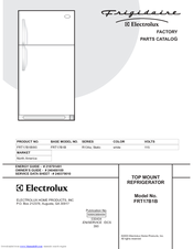 Frigidaire FRT17B1B Factory Parts Catalog