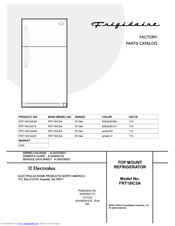 Frigidaire FRT18IC5A Factory Parts Catalog