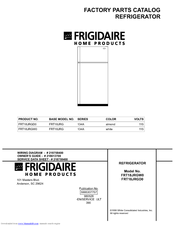 Frigidaire FRT18JRGD0 Factory Parts Catalog