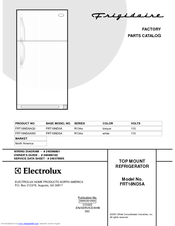 Frigidaire FRT18ND5AW0 Factory Parts Catalog