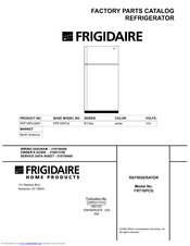 Frigidaire FRT18PCG Factory Parts Catalog